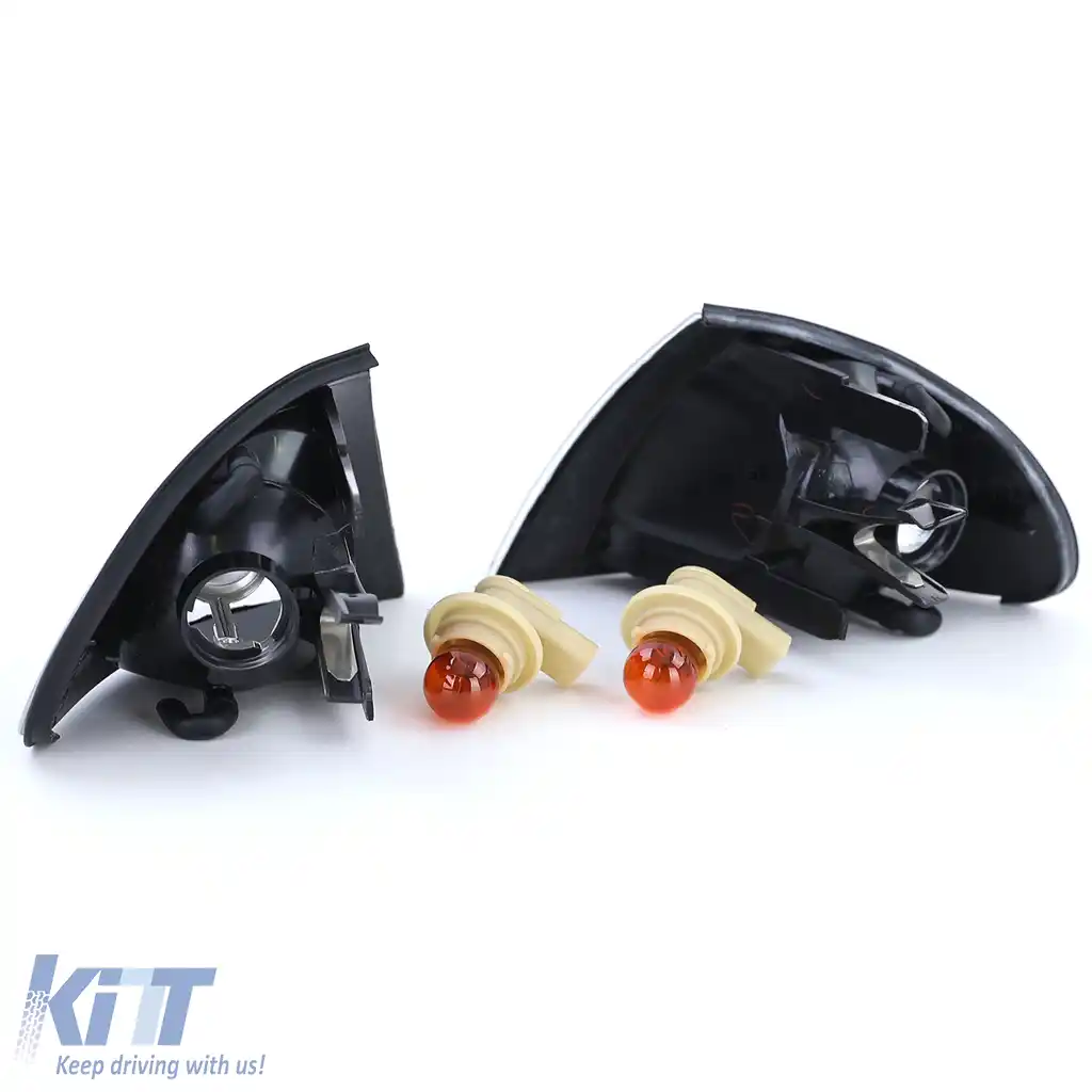 Indicatori din sticlă clară cu fum negru, potriviți pentru BMW Seria 3 E46 Sedan Touring 98-01-image-6203056