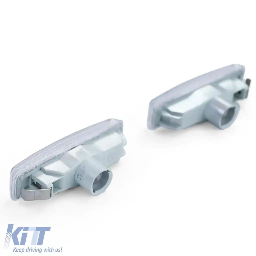 Indicatori laterali albi pereche potriviți pentru BMW Seria 5 E39 Sedan Touring 95-03-image-6191412