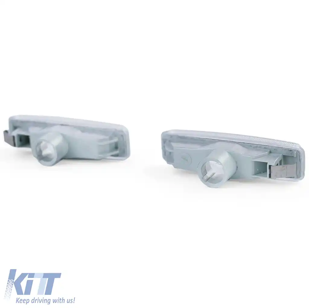Indicatori laterali albi pereche potriviți pentru BMW Seria 5 E39 Sedan Touring 95-03-image-6191413