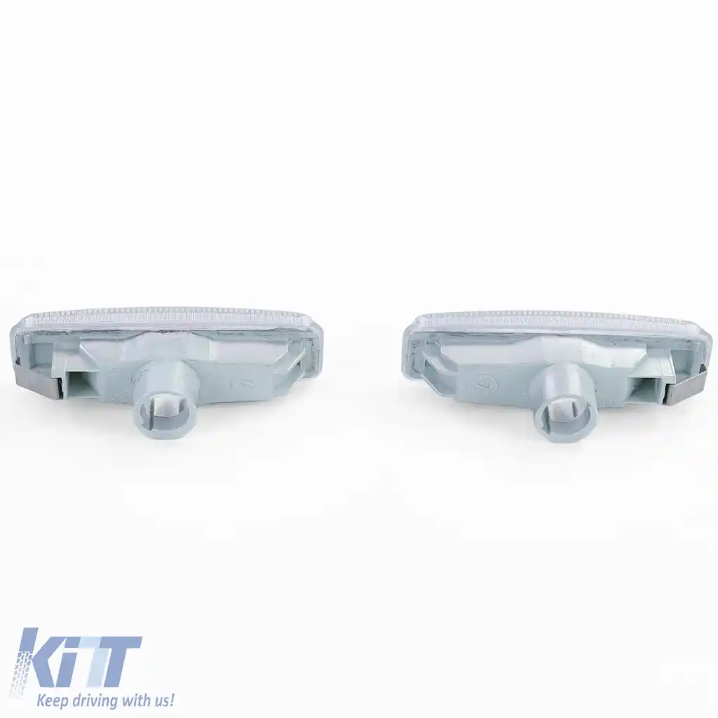 Indicatori laterali albi pereche potriviți pentru BMW Seria 5 E39 Sedan Touring 95-03-image-6191414