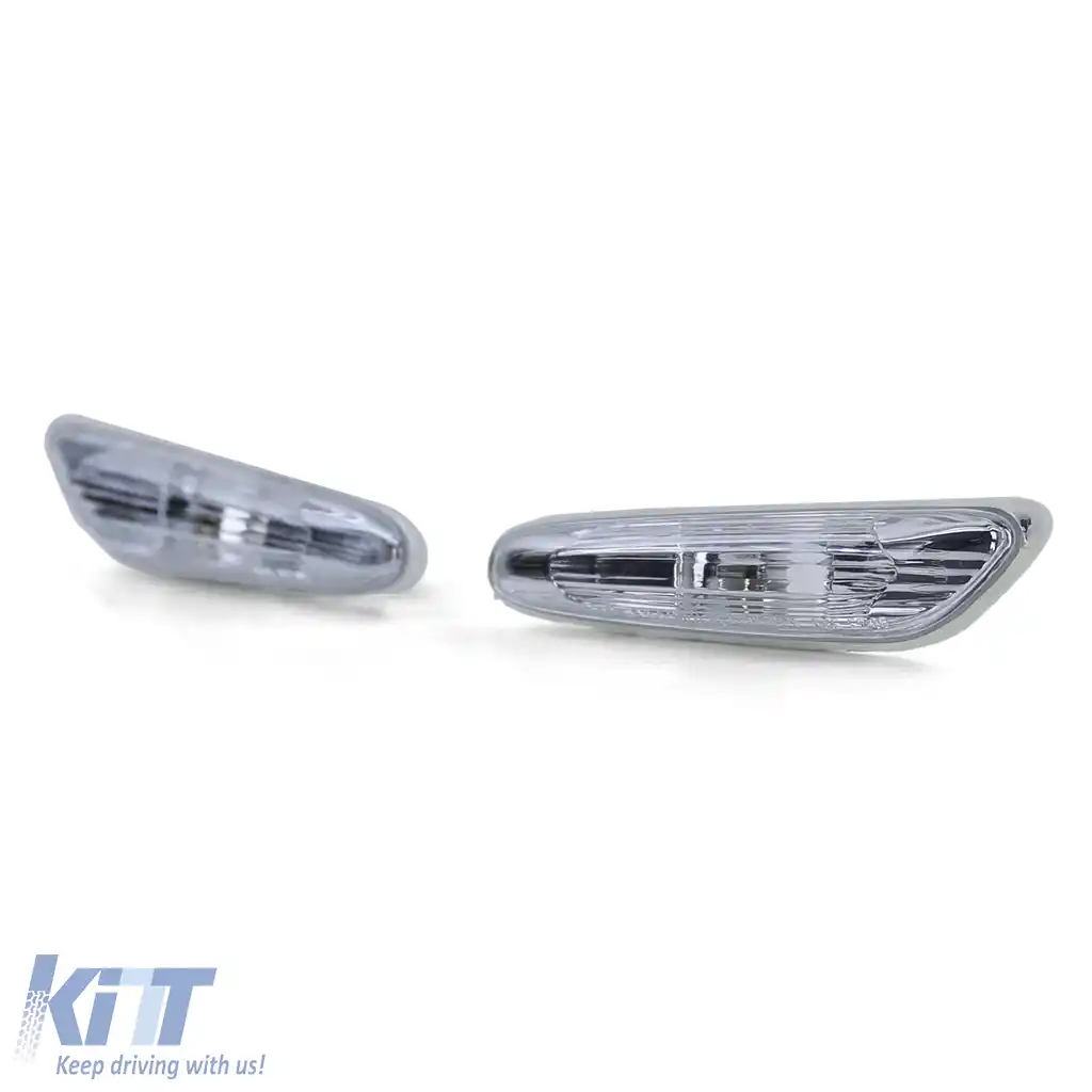 Indicatori laterali albi pereche potriviți pentru BMW X1 E84 din 09 1 Series E81 E87 04-12-image-6257119