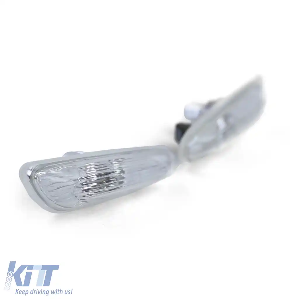 Indicatori laterali albi pereche potriviți pentru BMW X1 E84 din 09 1 Series E81 E87 04-12-image-6257120
