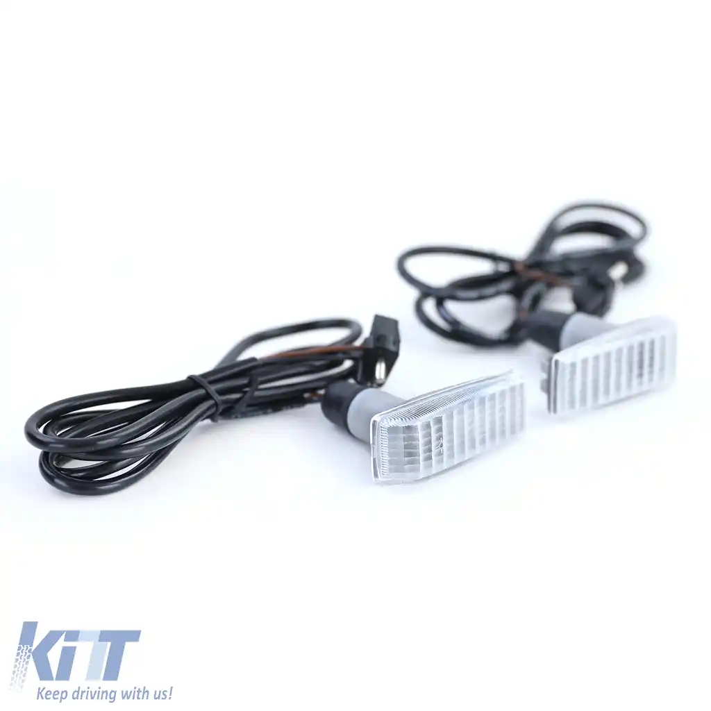 Indicatori laterali albi pereche potrivite pentru Mercedes C-Class W202 SL R129 W140 190 W201-image-6192916