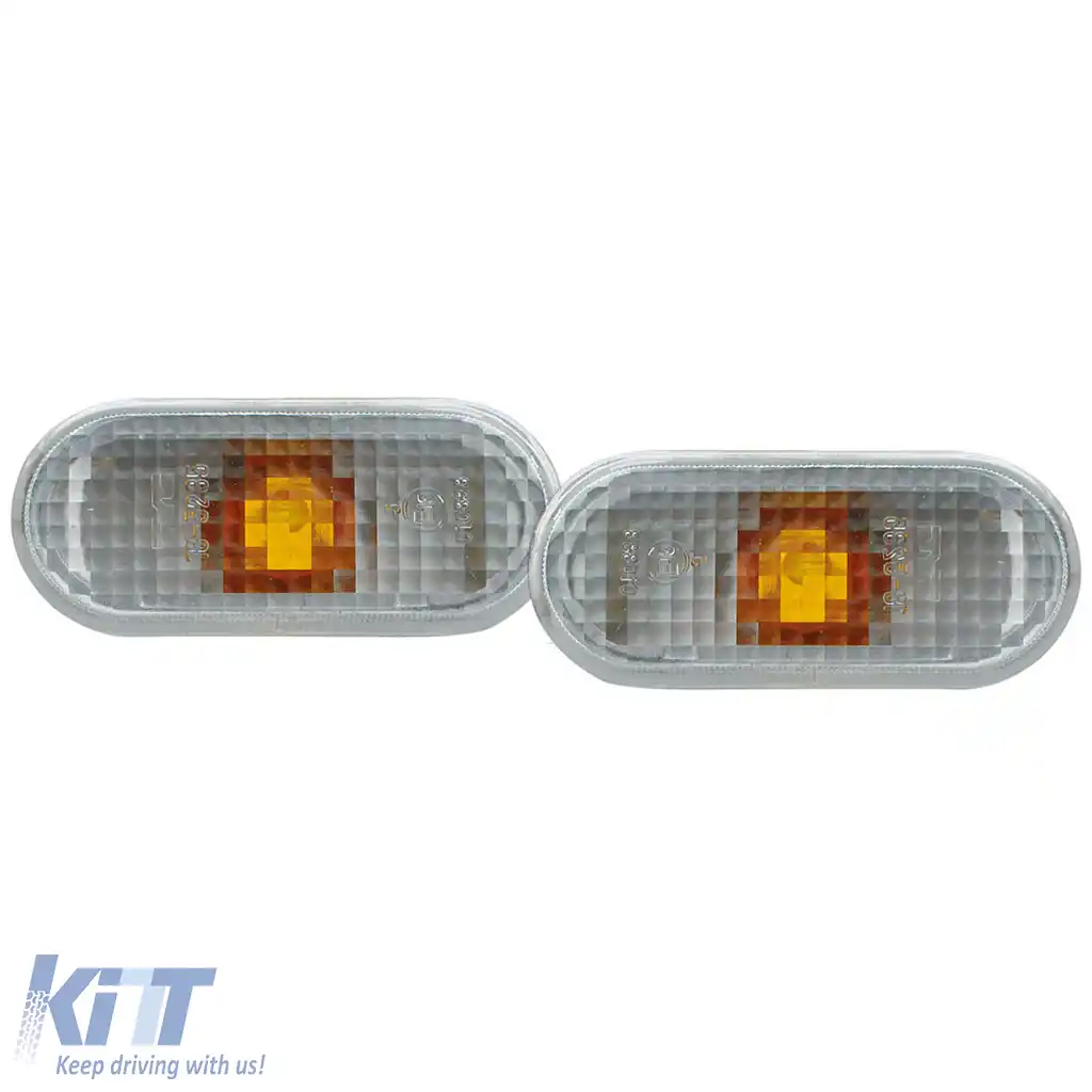 Indicatori laterali albi pereche potrivite pentru VW T5 Lupo Bora Golf 4 Passat 3B Seat Arosa
