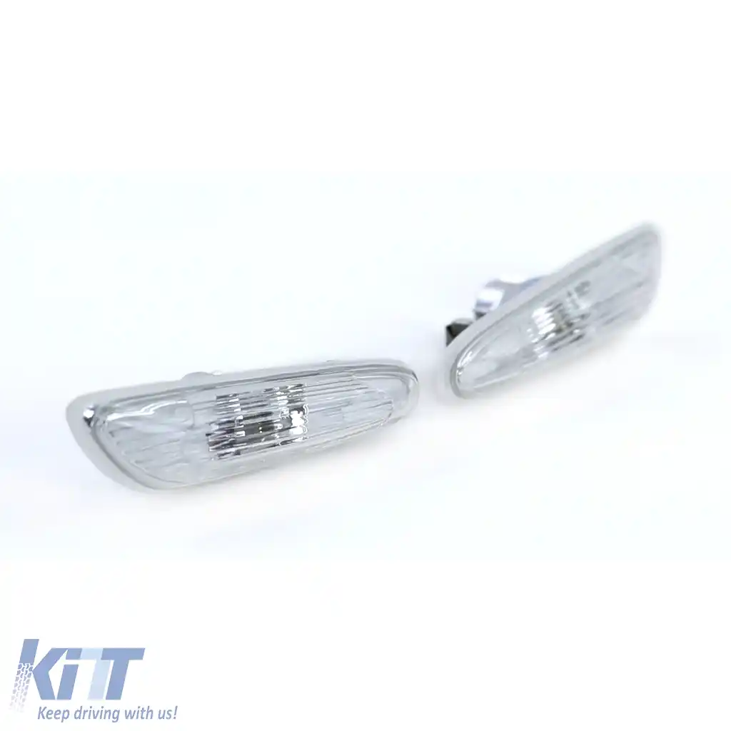 Indicatori laterali albi pereche stânga dreapta potriviți pentru BMW Seria 1 E81 E87 04-12-image-6210219