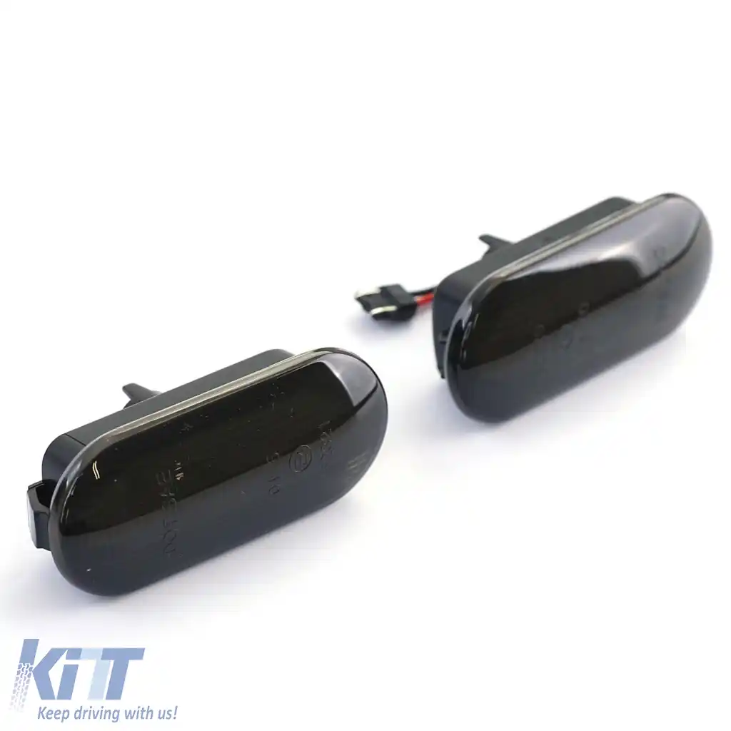 Indicatori laterali cu LED, bară de lumină, negri, potriviți pentru VW Passat 3B 3BG Polo 6N 9N Sharan Vento-image-6328606