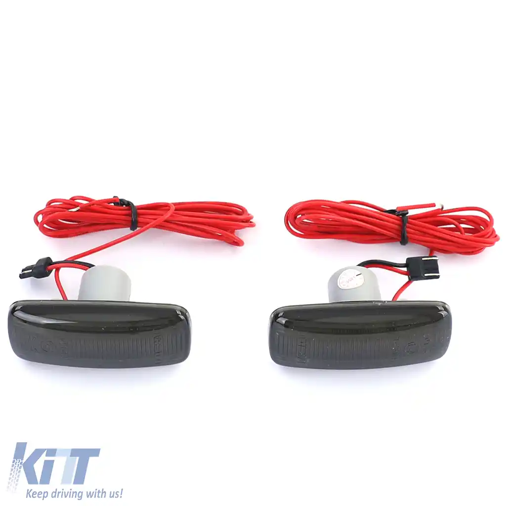 Indicatori laterali cu LED, bara de lumini, negri, potriviți pentru Jeep Liberty 08-12 și Grand Cherokee 3 05-10-image-6202089