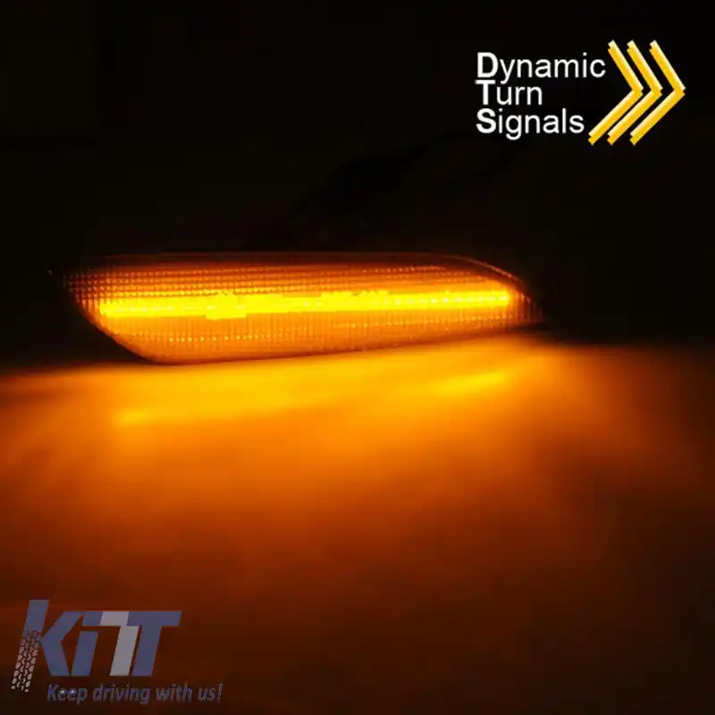 Indicatori laterali de aripă potriviți pentru Alfa Romeo 147 05-10 / 156 97-03 / Fiat Tipo 15+ Smoke Led Dynamic 2 buc-image-6296941