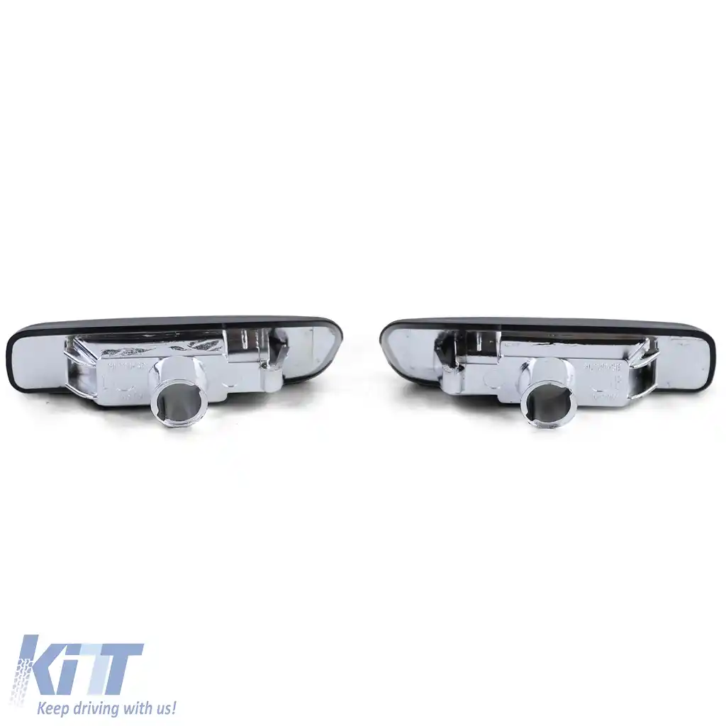 Indicatori laterali din sticlă clară cu fum negru, potriviți pentru BMW Seria 3 E46 98-03-image-6257320