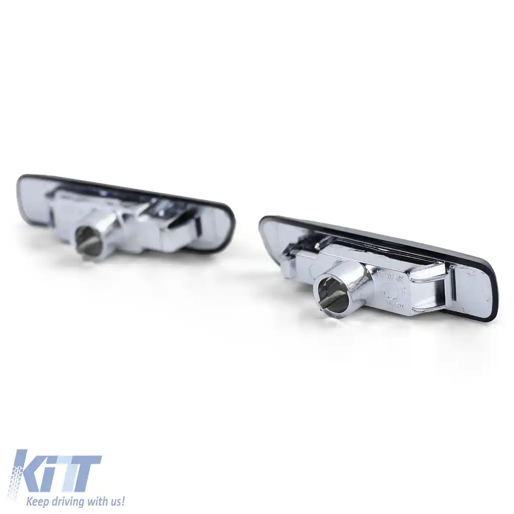 Indicatori laterali din sticlă clară cu fum negru, potriviți pentru BMW Seria 3 E46 98-03-image-6257322