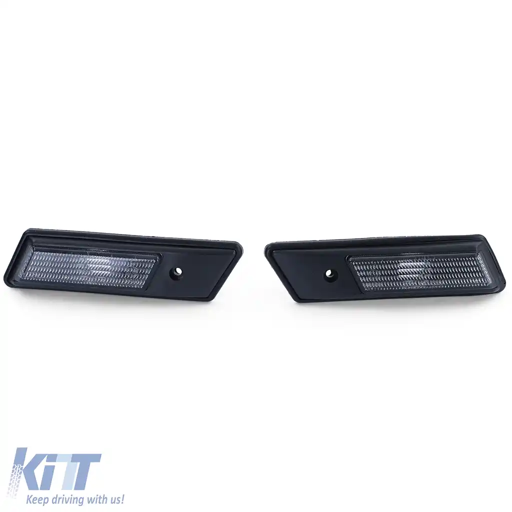 Indicatori laterali fumuriu negru pereche potriviți pentru BMW Seria 3 E36 90-96 + Seria 5 E34 88-95-image-6210594