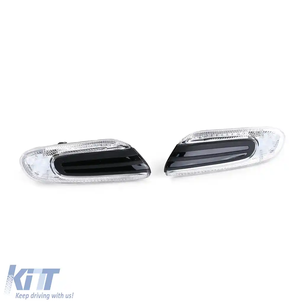 Indicatori laterali LED cu margine neagră, potriviți pentru Mini One Cooper F55 F56 F57 2014-2021-image-6200009