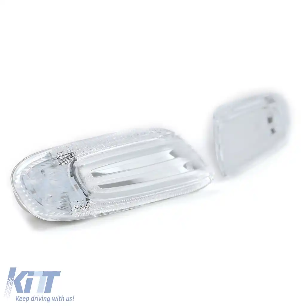 Indicatori laterali LED cu sticlă clară și crom, potriviți pentru Mini One Cooper S F55 F56 F57 2014-2021-image-6204371