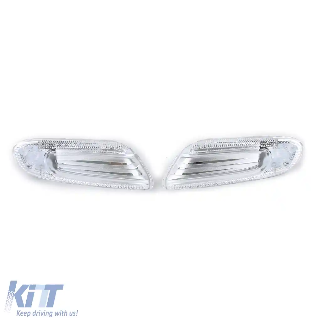 Indicatori laterali LED cu sticlă clară și crom, potriviți pentru Mini One Cooper S F55 F56 F57 2014-2021-image-6204372