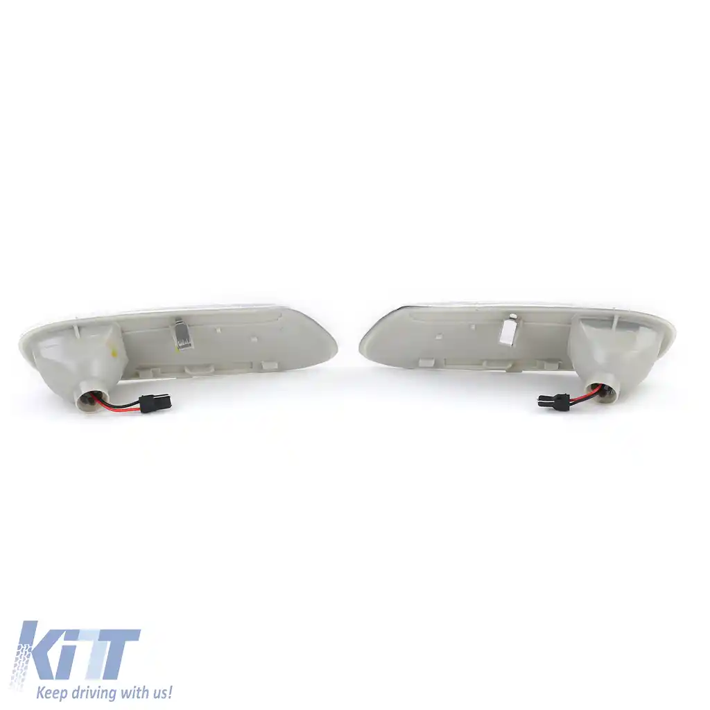Indicatori laterali LED cu sticlă clară și crom, potriviți pentru Mini One Cooper S F55 F56 F57 2014-2021-image-6204374