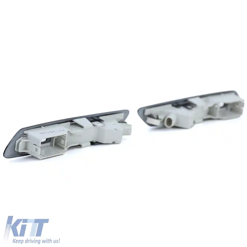 Indicatori laterali LED din sticlă clară cu fum negru, potriviți pentru BMW Seria 5 F10 F11 10-13-image-6196303