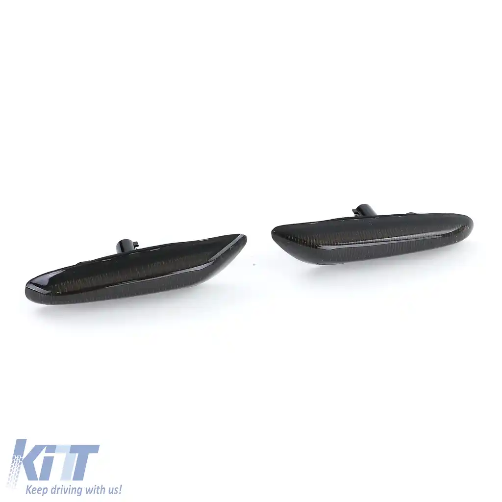Indicatori laterali LED fumurii negri potriviți pentru BMW Seria 3 E46 01-05 E90 E91 E92 E93-image-6209991