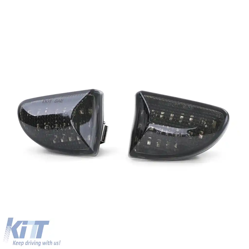 Indicatori laterali LED negri potriviți pentru Smart Fortwo Cabrio Coupe 451 07-15-image-6204462