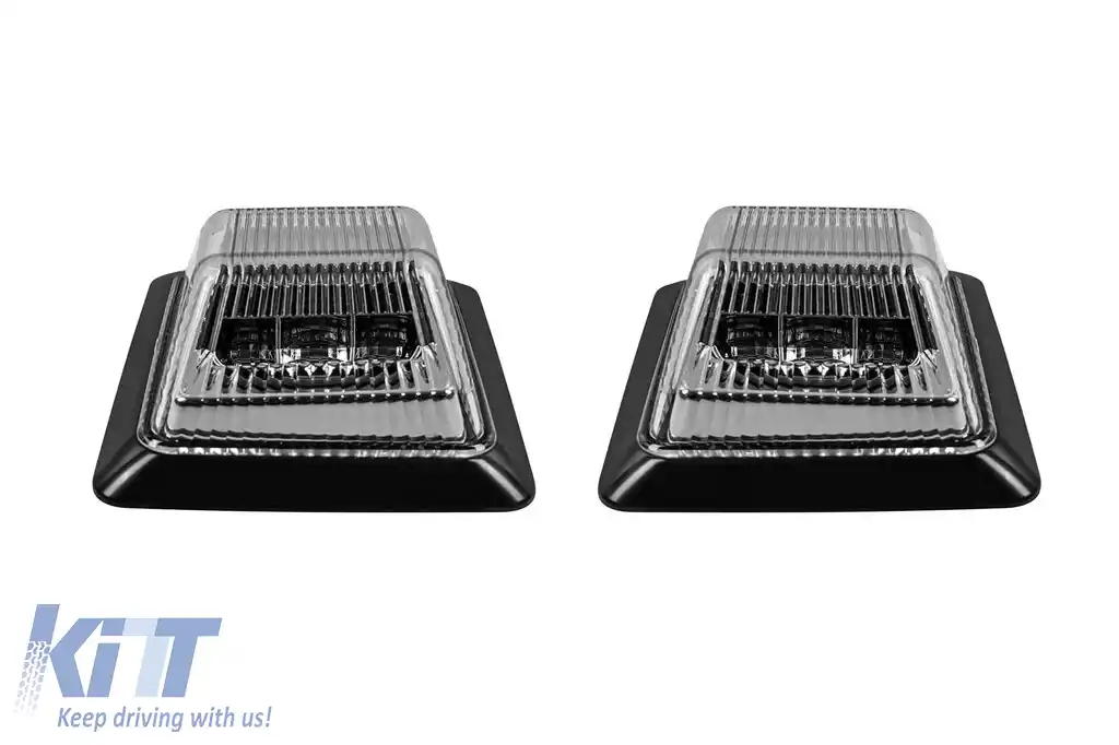 Indicatori laterali LED potriviți pentru Mercedes G-Class W463 cu design W464 și bază cromată