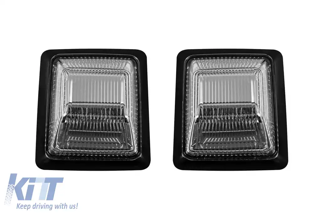 Indicatori laterali LED potriviți pentru Mercedes G-Class W463 cu design W464 și bază cromată-image-6148019