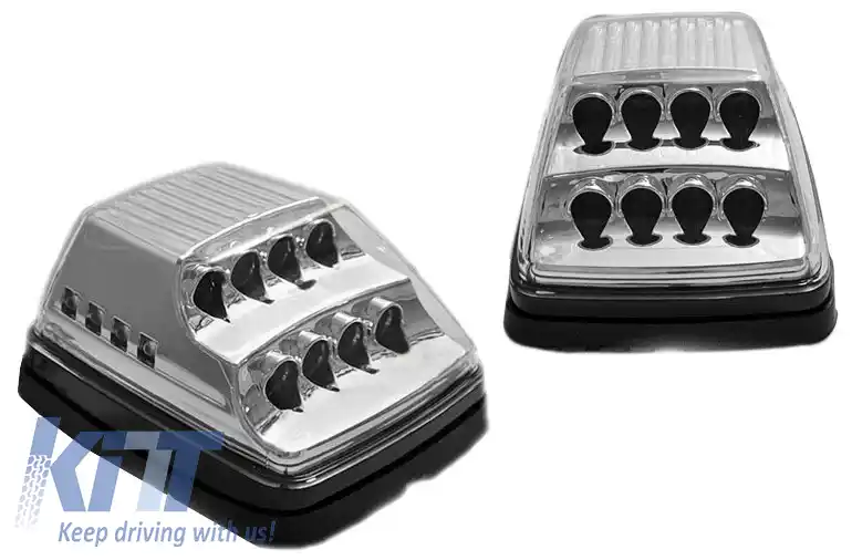 Indicatori laterali LED potriviți pentru Mercedes G-Class W463 1990-2012 - bază cromată