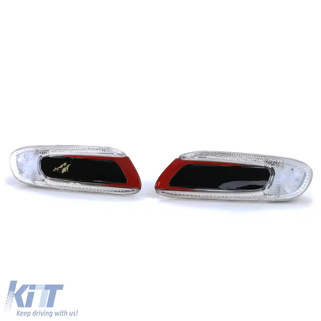 Indicatori laterali LED roșii negri, potriviți pentru Mini One Cooper S F55 F56 F57 2014-2021-image-6197889