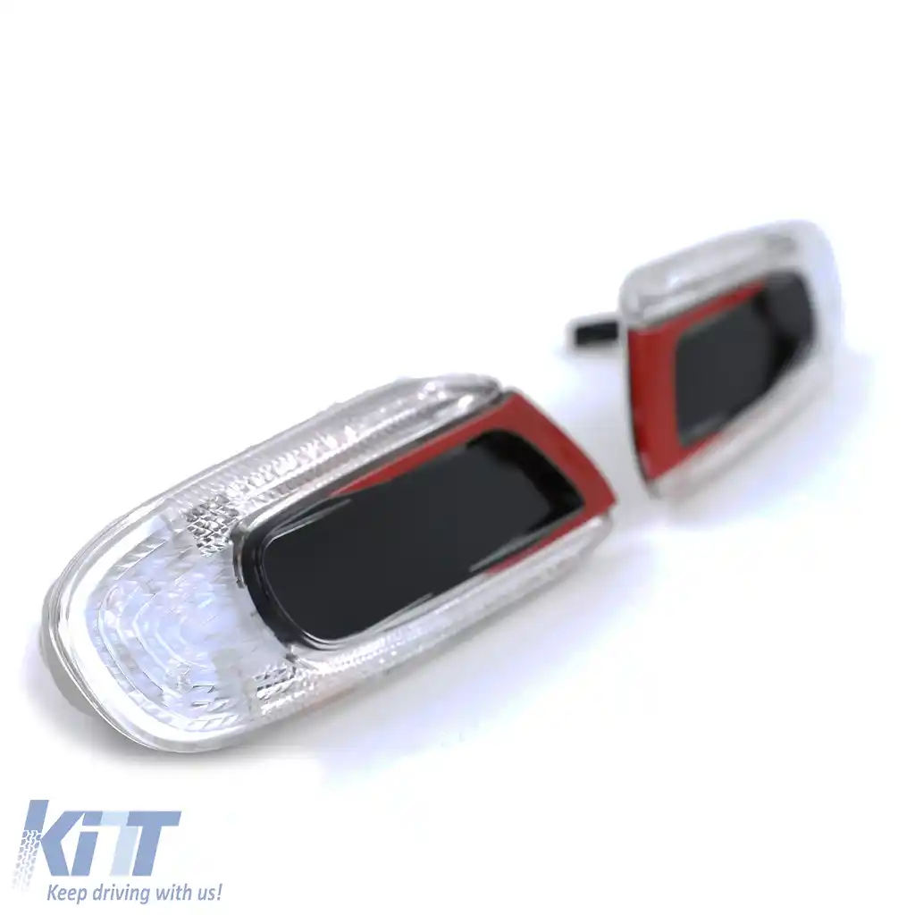 Indicatori laterali LED roșii negri, potriviți pentru Mini One Cooper S F55 F56 F57 2014-2021-image-6197890