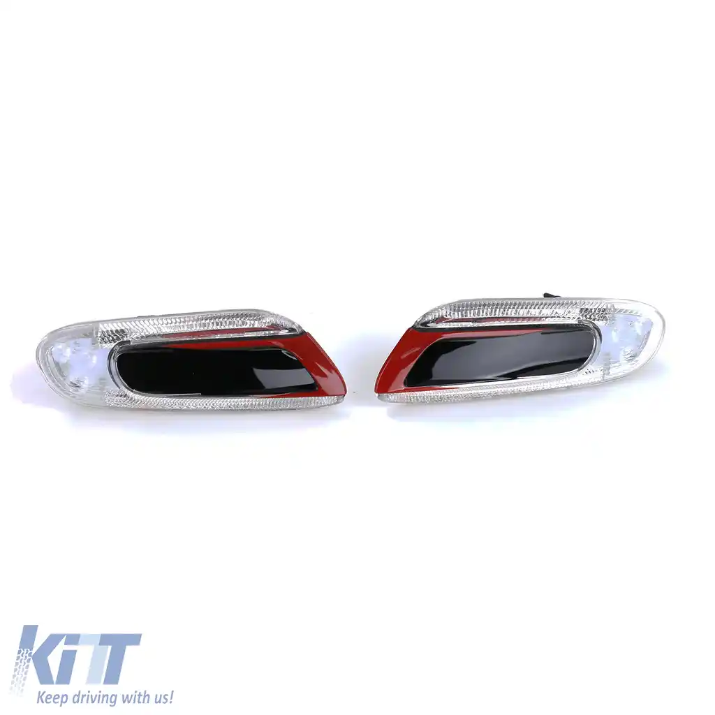 Indicatori laterali LED roșii negri, potriviți pentru Mini One Cooper S F55 F56 F57 2014-2021-image-6197891