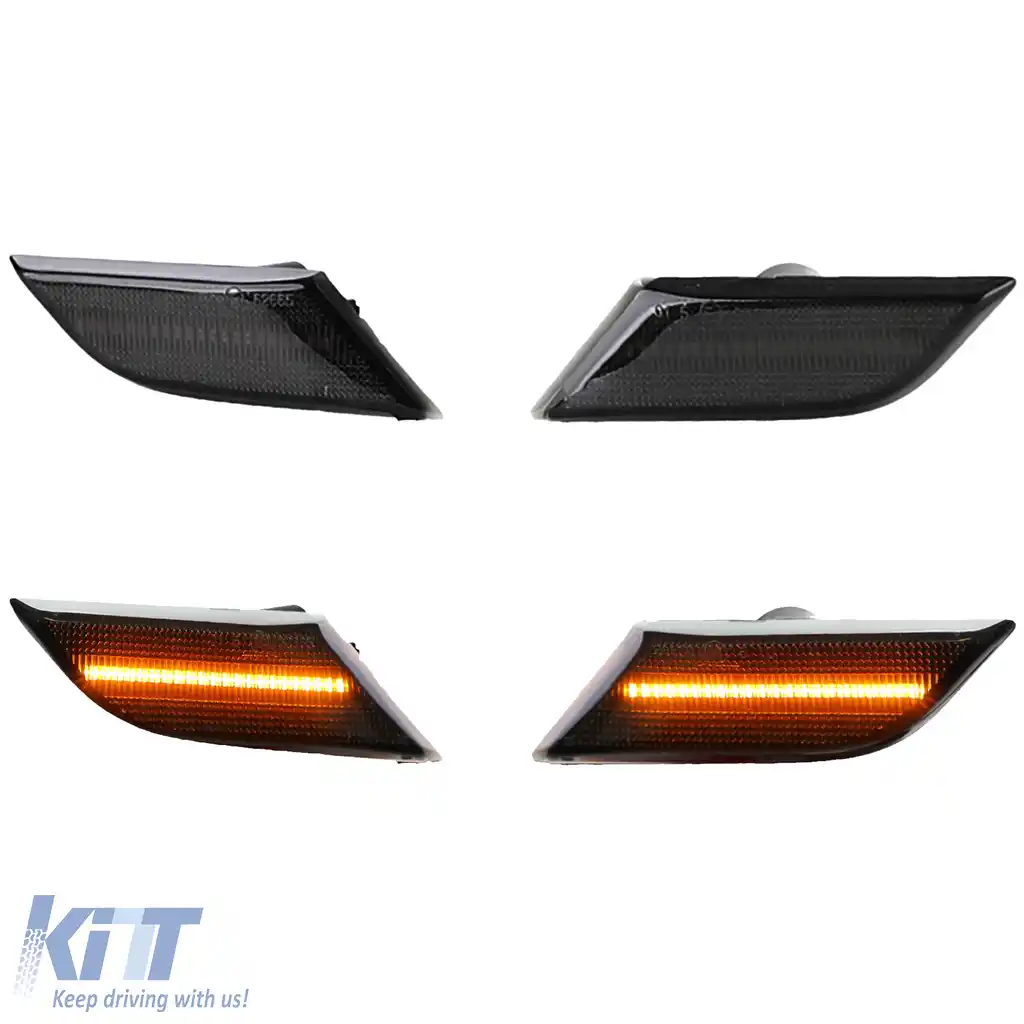 Indicatori laterali LED STRIPE negri potriviți pentru VW T6.1 din 2020-image-6206723