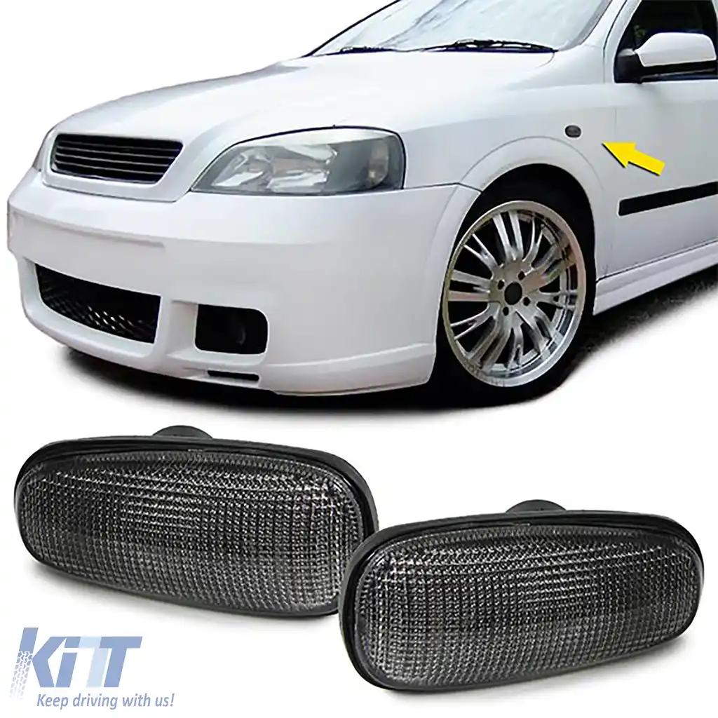 Indicatori laterali negri potriviți pentru Opel Astra G 98-05 Zafira A 99-05