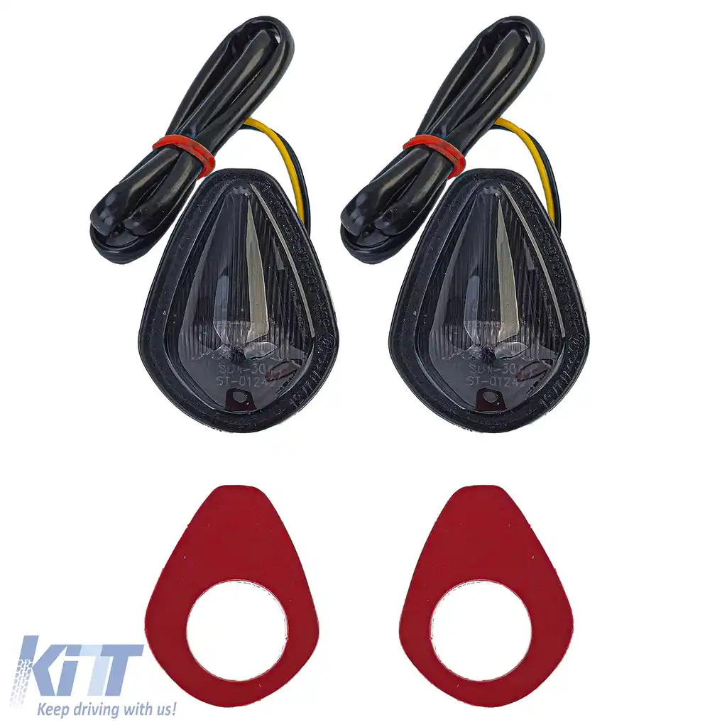 Indicatori LED montati pe suprafață pentru motocicletă Smoke, potriviți pentru Honda CBF125 125R 250R cu marcaj E