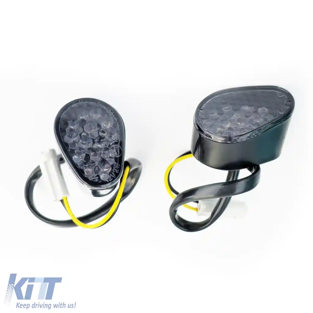 Indicatori LED pentru carenaj motocicletă fumurii, potriviți pentru Yamaha FZ8 / Fazer RN25