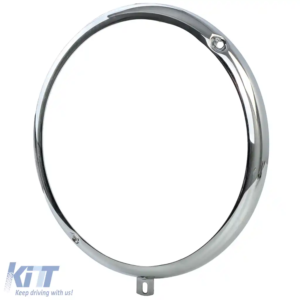 Inel de lampă cu crom pentru faruri pentru VW Beetle Bus T1 până în 1967 / Porsche 356-image-6194442