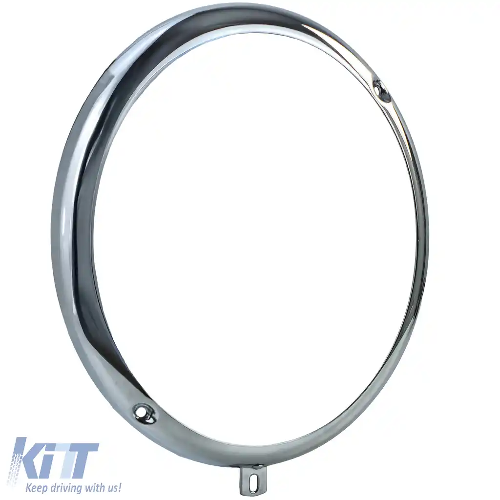 Inel de lampă cu crom pentru faruri pentru VW Beetle Bus T1 până în 1967 / Porsche 356-image-6194443