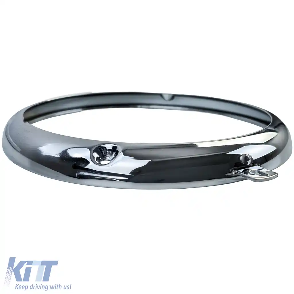 Inel de lampă cu crom pentru faruri pentru VW Beetle Bus T1 până în 1967 / Porsche 356-image-6194445