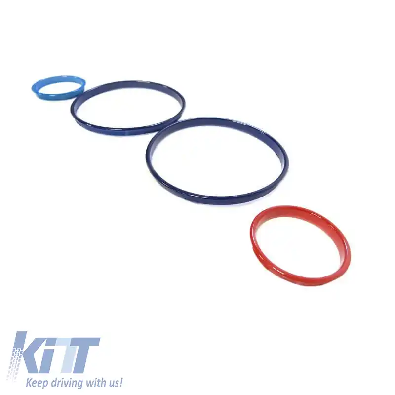 Ineluri Tacho pentru tabloul de bord potrivite pentru BMW 5 E39 95-03, 7 E38 94-02, X5 E53 99-05 Tri-Color ///M-image-6301672