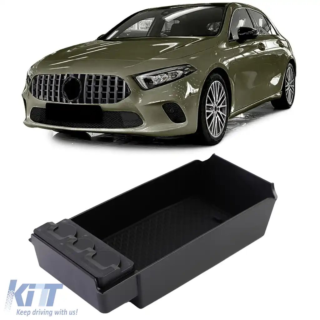 image-56-Insert de compartiment de stocare în cotiera centrală pentru Mercedes A-Class W177 V177 din 2018