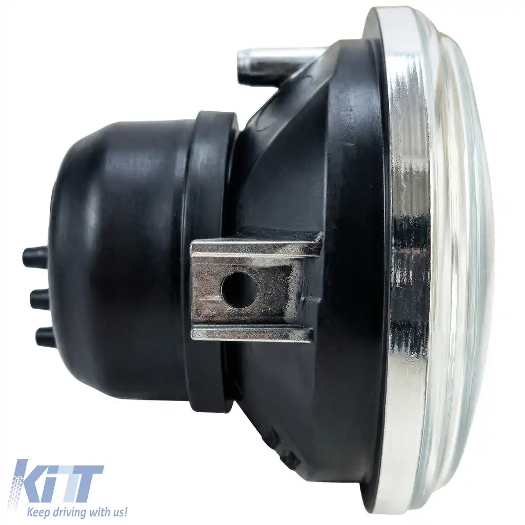 Insert de far H4 de 10cm, sticlă clară, aprobat E, 12V, universal pentru motociclete-image-6259116