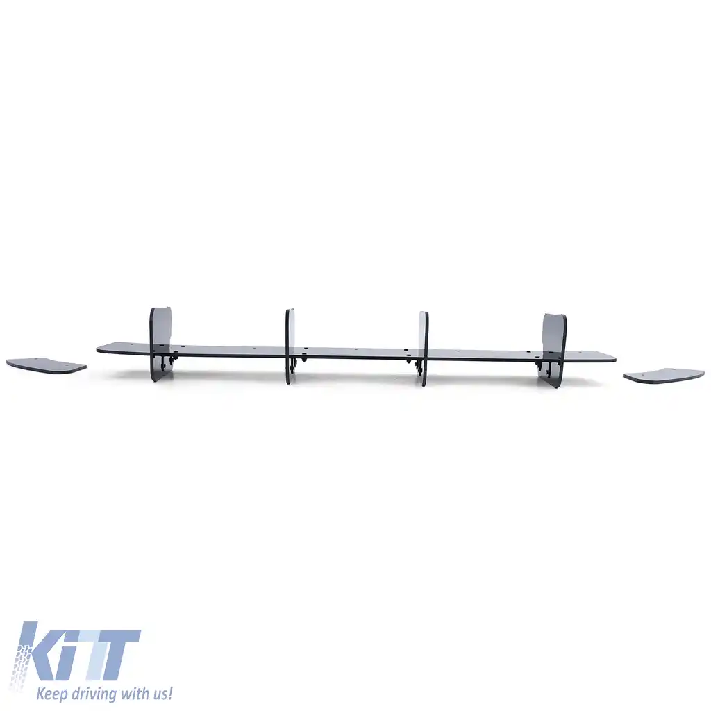 Insert difuzor spate splitter negru lucios potrivit pentru VW Golf 7 GTI Sedan 13-20-image-6202829