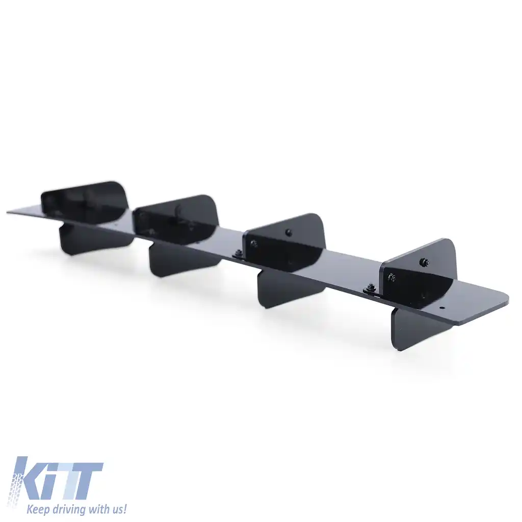 Insert difuzor spate splitter negru lucios potrivit pentru VW Golf 7 GTI Sedan 13-20-image-6202833