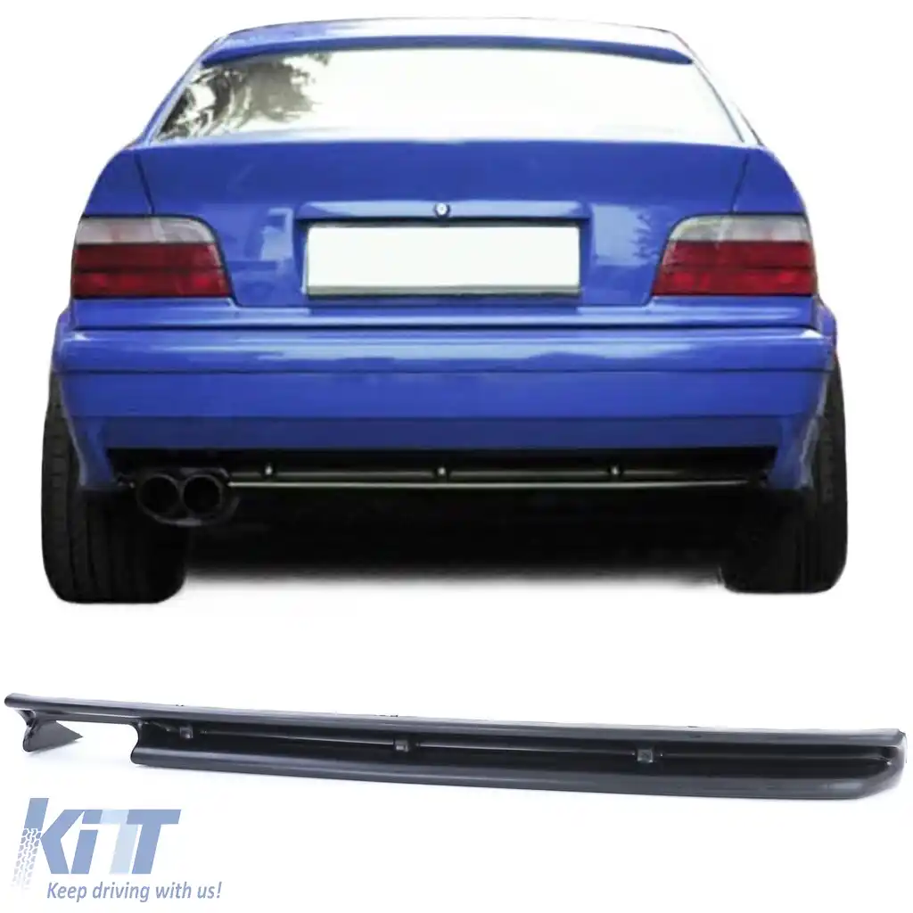 Insert difuzor spate sport cu țeavă dublă stânga, potrivit pentru BMW Seria 3 E36 90-99