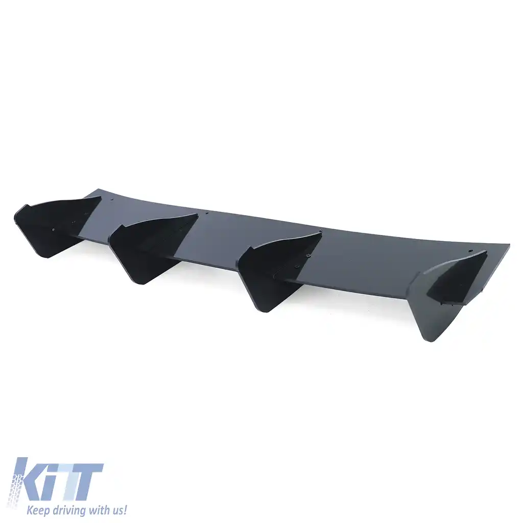 Insert difuzor spate sport cu splitter negru lucios, potrivit pentru Seat Leon 3 5F Cupra 12-16-image-6197025