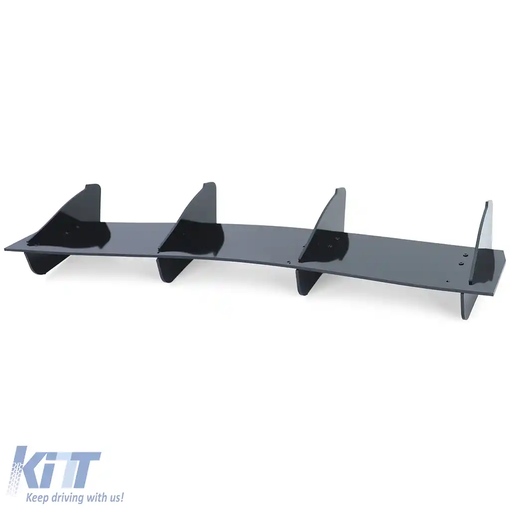 Insert difuzor spate sport cu splitter negru lucios, potrivit pentru Seat Leon 3 5F Cupra 12-16-image-6197026