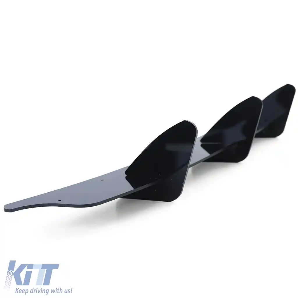 Insert difuzor spate sport, splitter, negru lucios, potrivit pentru VW Golf 6 GTI 08-13-image-6206461