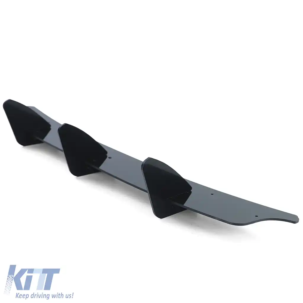 Insert difuzor spate sport, splitter, negru lucios, potrivit pentru VW Golf 6 GTI 08-13-image-6206462