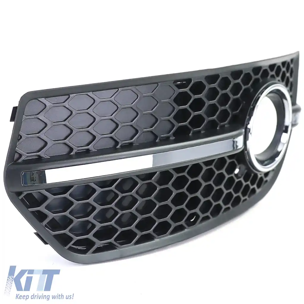 Inserts grilaj fagure pentru bara de protecție, potrivite pentru Audi Q5 8R 09-12 cu S-Line-image-6197038