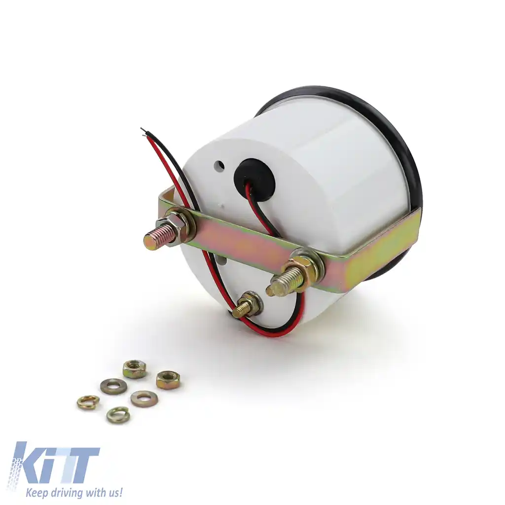 Instrument auxiliar voltmetru 52mm Youngtimer Classic Negru-image-6197618