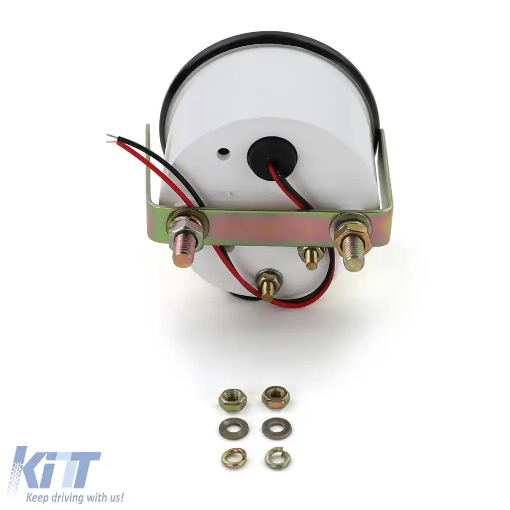 Instrument auxiliar voltmetru 52mm Youngtimer Classic Negru-image-6197619