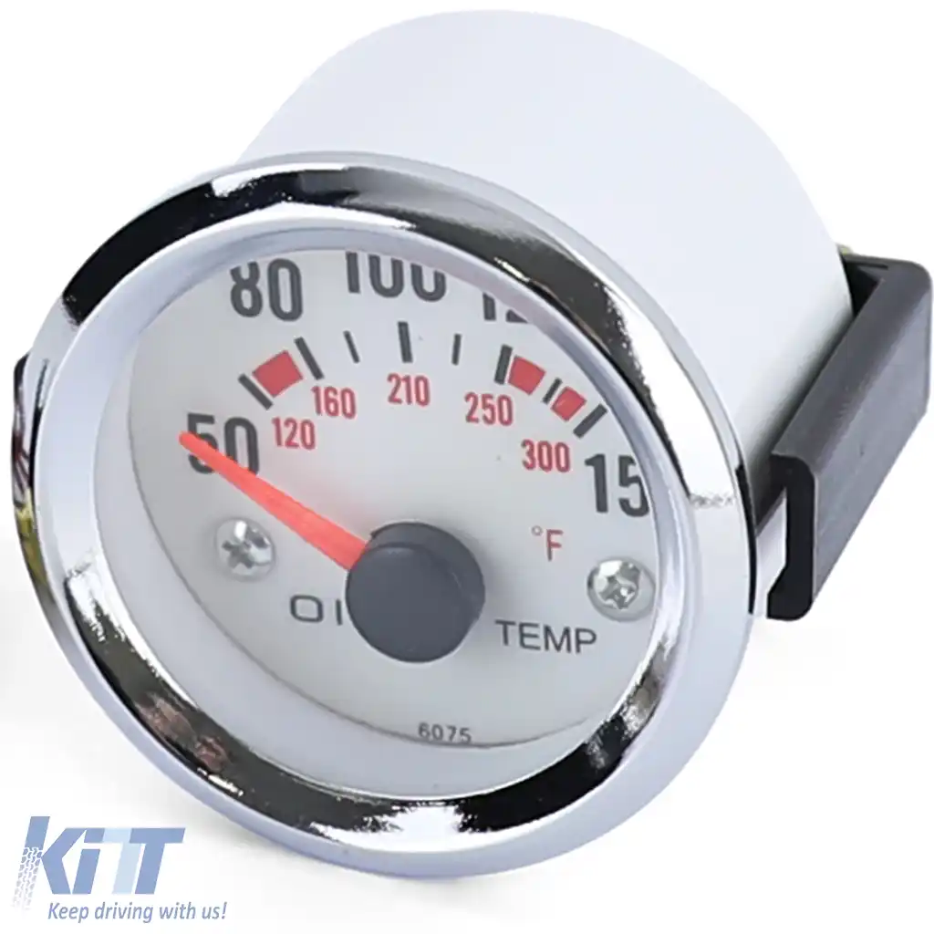 Instrument de instalare suplimentar pentru temperatura uleiului, 52mm, iluminat în albastru plasma-image-6195199