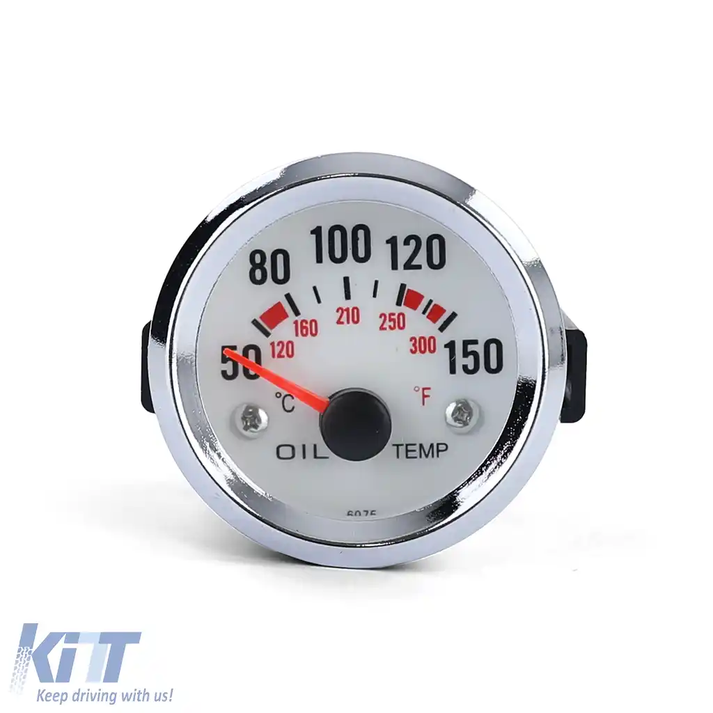 Instrument de instalare suplimentar pentru temperatura uleiului, 52mm, iluminat în albastru plasma-image-6195200